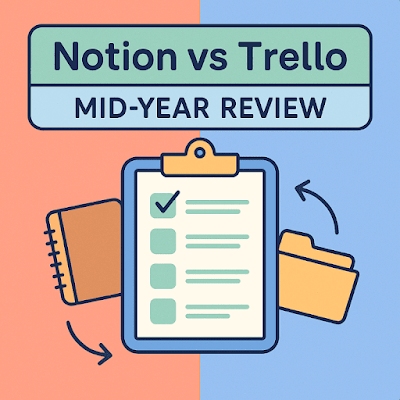 Notion vs Trello mid‑year review infographic