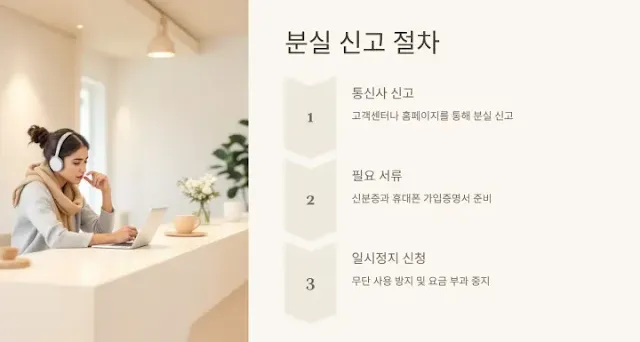 아이폰-분실-시-통신사에-신고하는-절차를-설명하는-이미지
