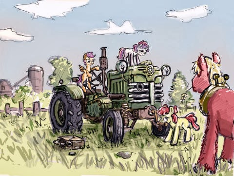 Cutie Mark Crusaders Tractor drivers