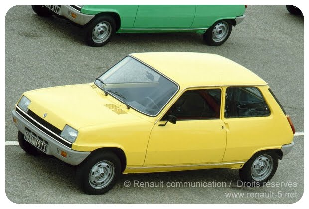 Renault 5 Jaune tournesol 308 308 Jaune Tournesol Ref 77 01 401 313