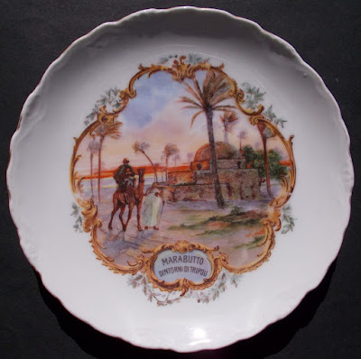 Tripoli - 8 piatti degli anni '20 - collezionismo - porcellane - annunci