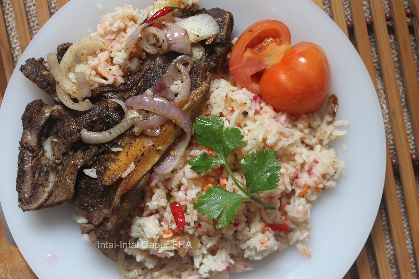 NASI ARAB KABSA Kambing  - FHA Selemak Santan