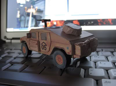 Humvee Papercraft Model