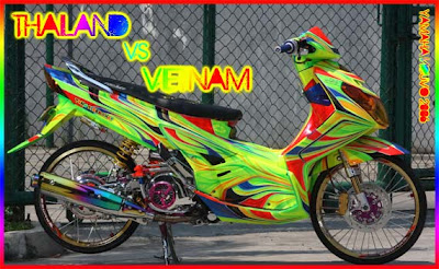 Modifikasi Motor Matic Matic Drag Bike Thailand vs 