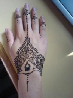 Henna Hand Tattoo Design