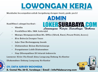 Lowongan Kerja Surabaya di CV. Duta Survey Indonesia Terbaru November 2019