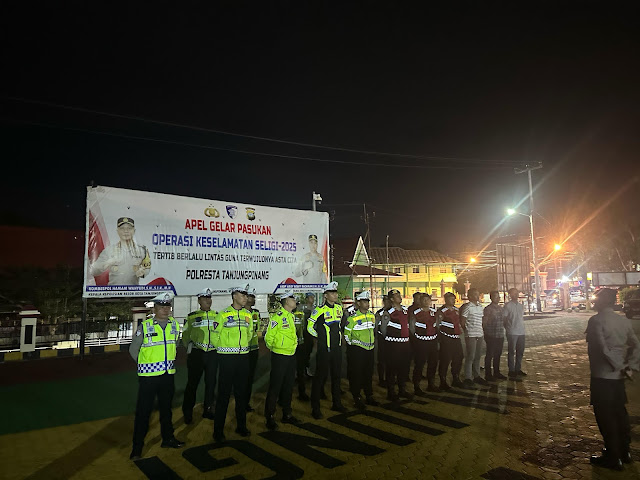 KBO Sat Samapta Polresta Tanjungpinang Pimpin Apel Pelaksanaan KRYD