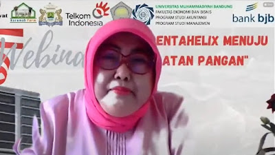 Ikhtiar Pembangunan Pangan Nasional, ISEI dan FEB UMBandung Gelar Webinar Kedaulatan Pangan