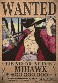 bounty dracul mihawk schichibukai one piece