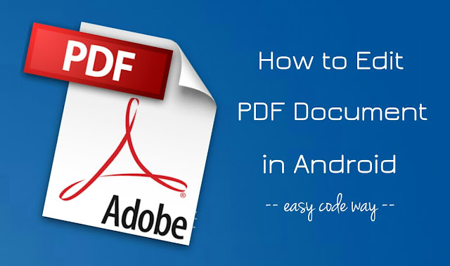 Edit PDF files in Android