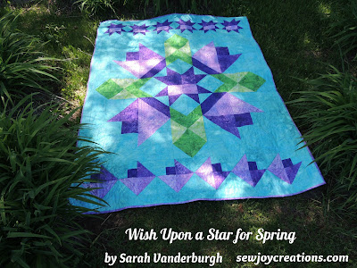 Wish Upon a Star for Spring quilt Northcott fabric QUILTsocial tutorial