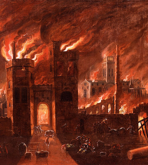 Il grande incendio di Londra, 2-5 settembre 1666, Museum of London.