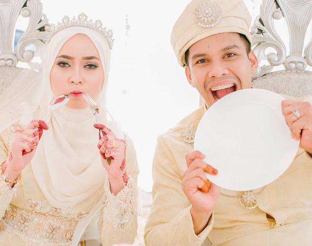 Foto Pengantin Malaysia yang Romantis dan Lucu 