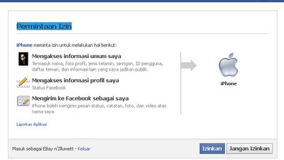 Cara Update Status Facebook Via BlackBerry