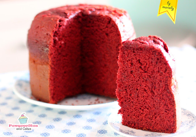 Bizcocho Red Velvet con Crema de Mascarpone {Layer Cake}