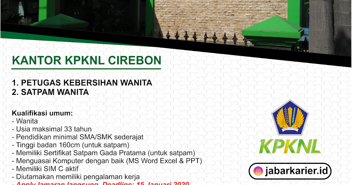 Lowongan Kerja Kantor KPKNL Cirebon Januari 2020 ...