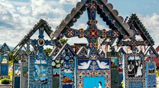 Pemakaman Merry Cemetery, Sapanta, Romania