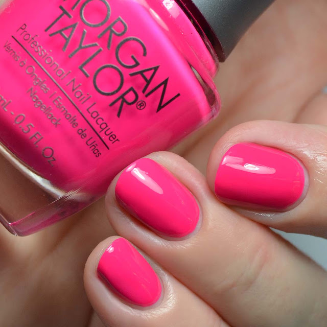 hot pink nail polish