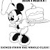 Mickey Mouse Happy Birthday Coloring Pages