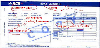 Slip setor tunai bca