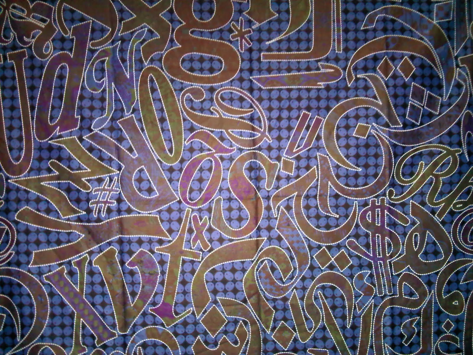 BATIK MOTIF TULISAN DASAR