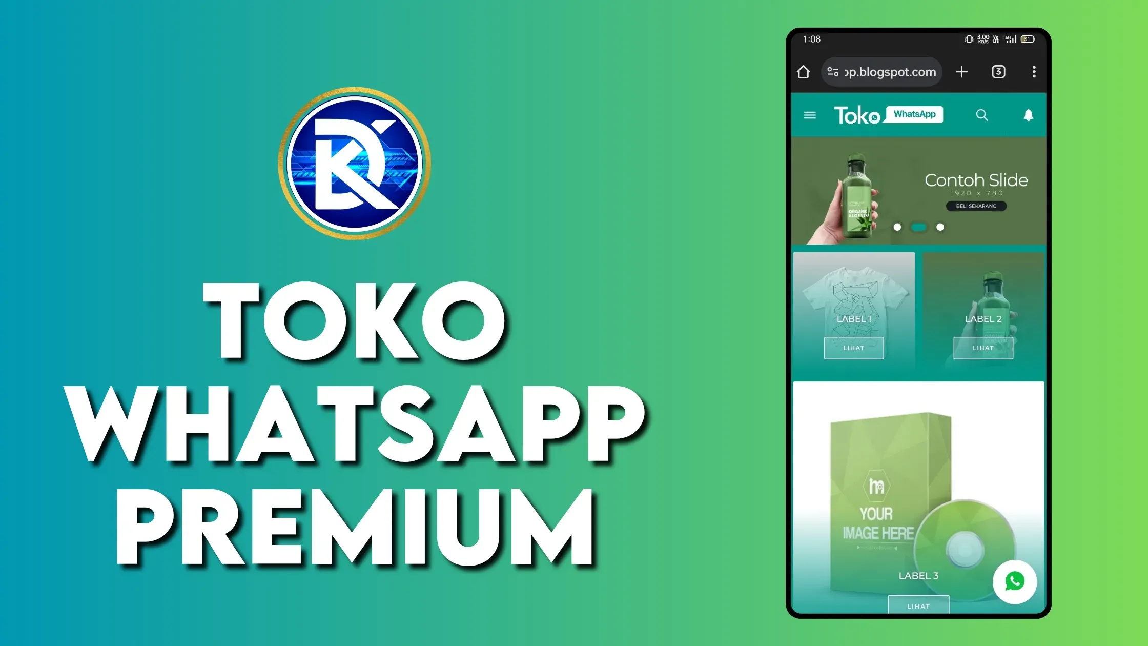 Toko WhatsApp premium shopping template free download
