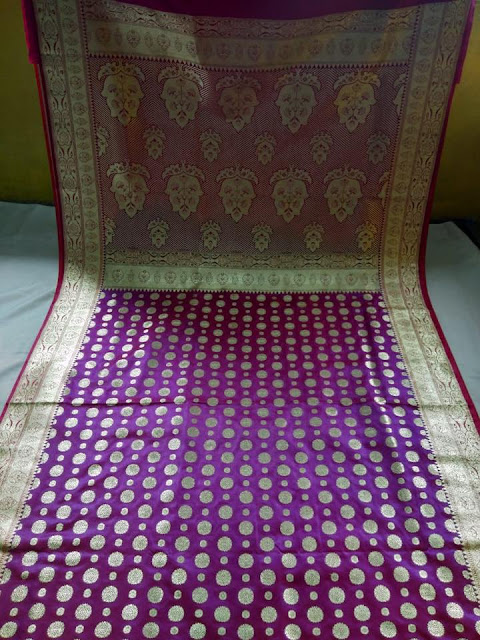  Banarasi  Semi Katan Silk Saree