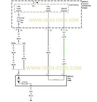 P0462 Fuel Level Sensor 1 Circuit Low