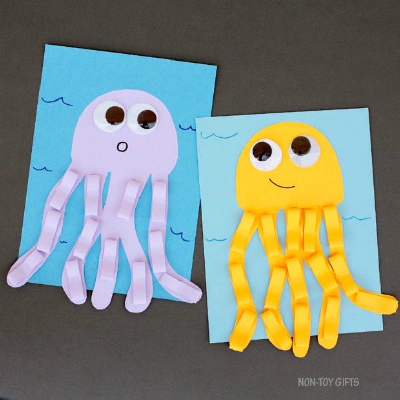 octopus paper craft for kids