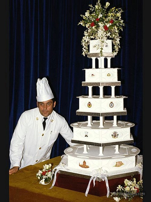 prince charles and princess diana wedding cake. prince charles and princess