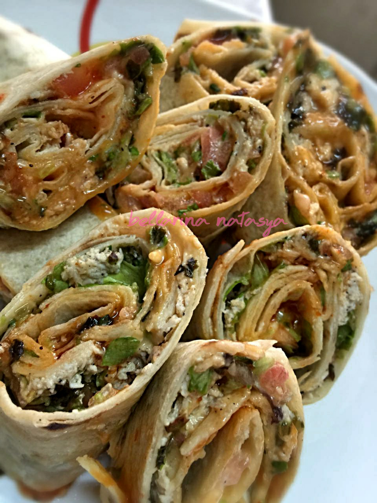 Prata Wraps With Chicken Floss - Ini Adalah Bellarina Natasya