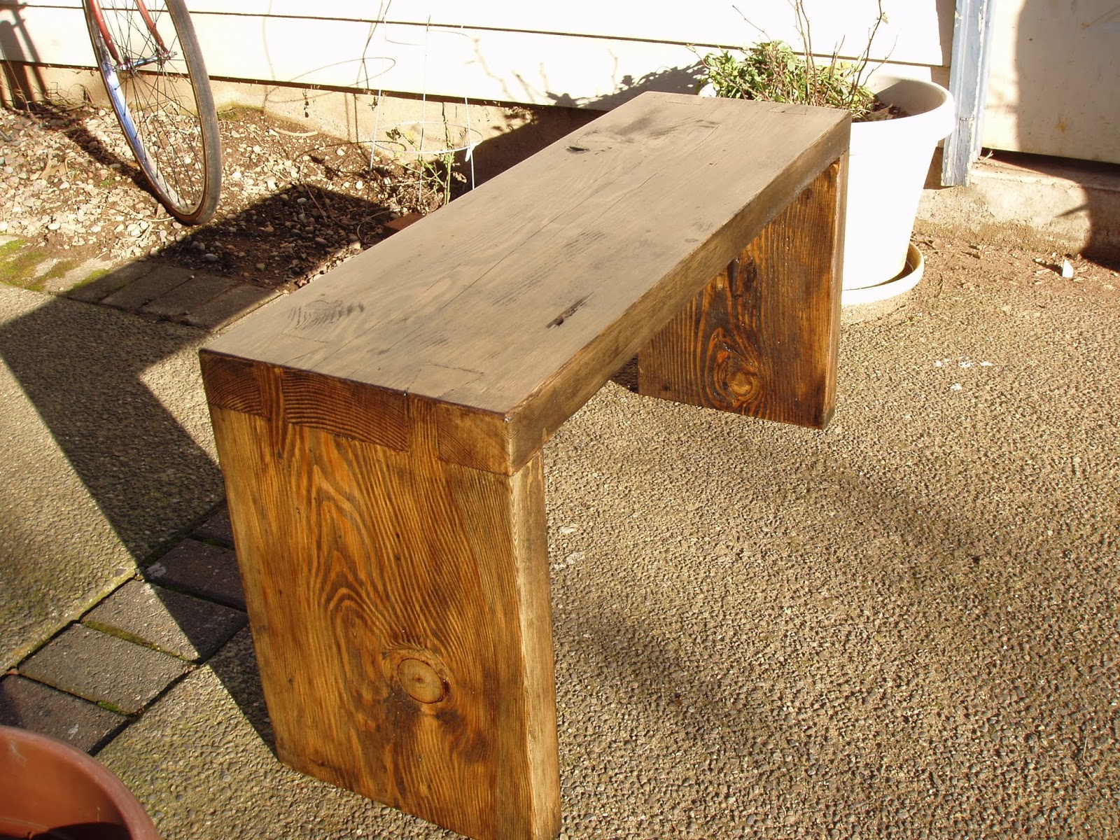 driftedge woodworking: Reclaimed Spruce Dovetail Bench. $120.00