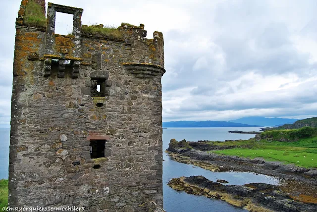 Gylen Castle en isla de Kerrera, Escocia