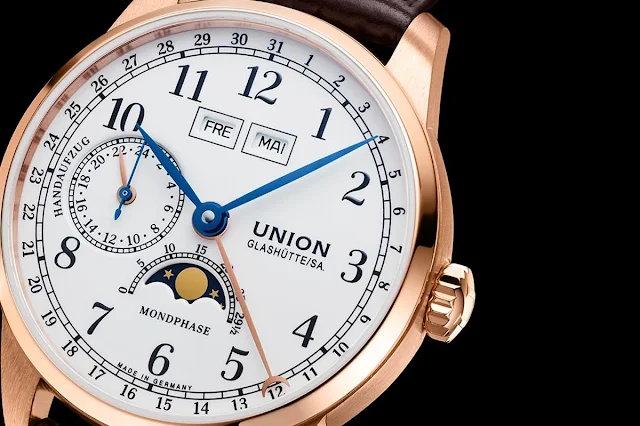 Union Glashutte 1893 Johannes Durrstein Edition Moon Phase in rose gold