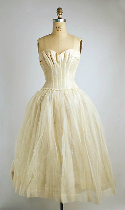 House of Dior White Underdress Slip displayed on mannequin