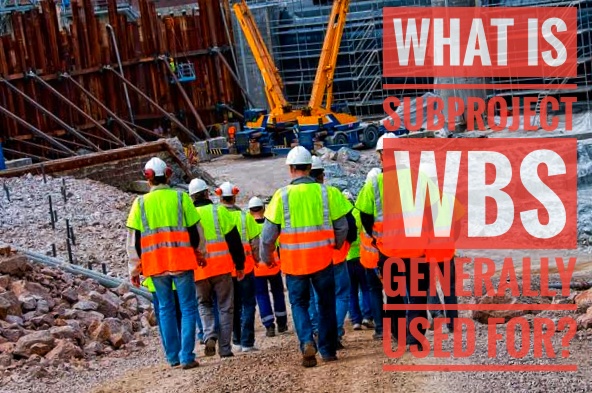 First step develop: subproject WBS You are the project manager for a subcontractor on a major contract. The prime contractor has asked that you manage your work in a detailed manner. Your first step is to—   a. Follow the WBS that the prime contractor developed for the project and use the work packages you identified during the proposal  b. Develop a subproject WBS for the work package that is your company’s responsibility  c. Establish a similar coding structure to the prime contractor’s to facilitate use of a common project management information system  d. Develop a WBS dictionary to show specific staff assignments  Answer: b. Develop a subproject WBS for the work package that is your company’s responsibility  Subproject WBS generally used Work packages are items at the lowest level of the WBS. A subproject is a smaller portion of the original project when a project is subdivided into more manageable components or pieces. A subproject WBS then breaks down work packages into greater detail. A subproject WBS generally is used when the project manager assigns a scope of work to another organization, and the project manager at that organization must plan and manage the scope of work in greater detail. [Planning]