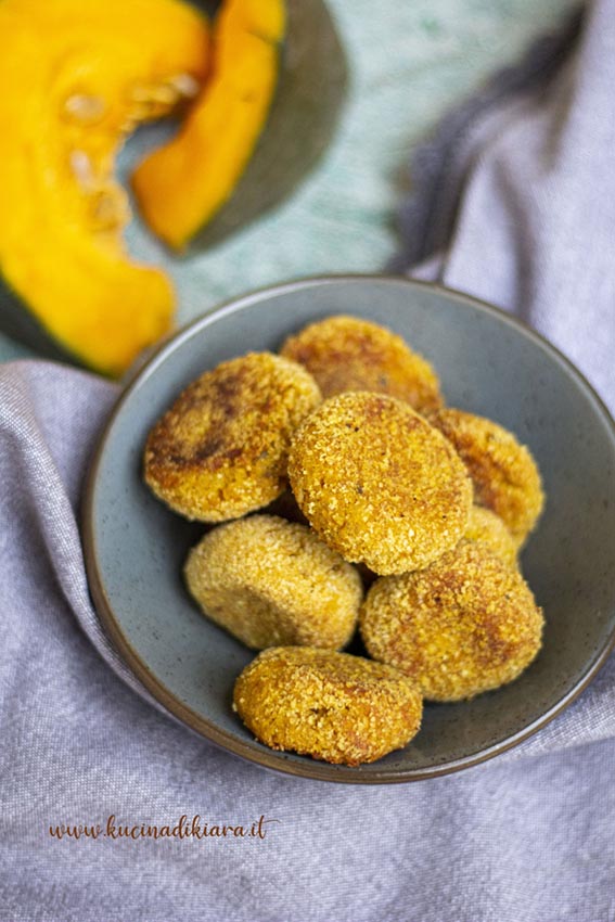 ricetta polpette zucca ceci