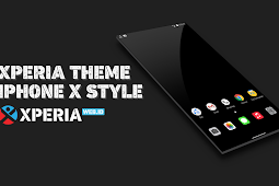 Xperia Theme Mirip IPhone X