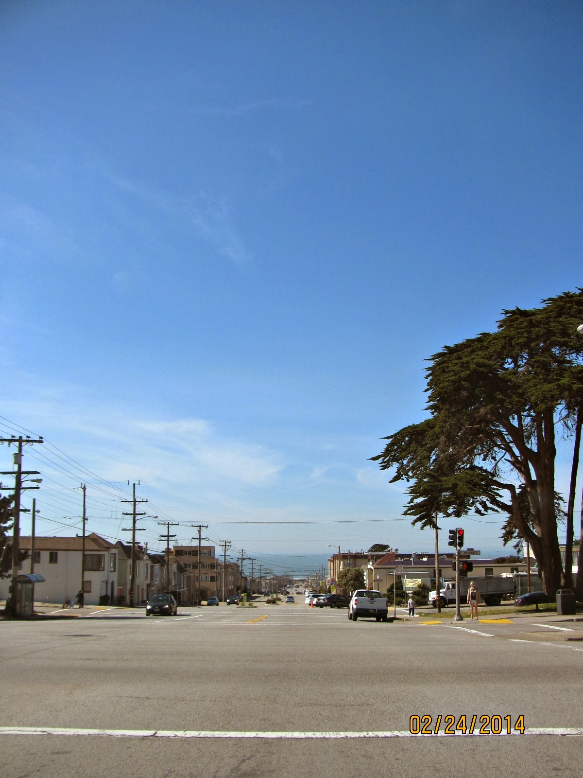 On Noriega, Crossing Sunset in San Francisco