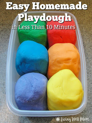 http://livingwellmom.com/2012/02/easy-homemade-playdough-recipe/