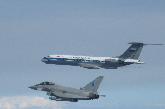 British Typhoon Fighter Jets Intercept 3 Russian Military Aircraft Near NATO Countries