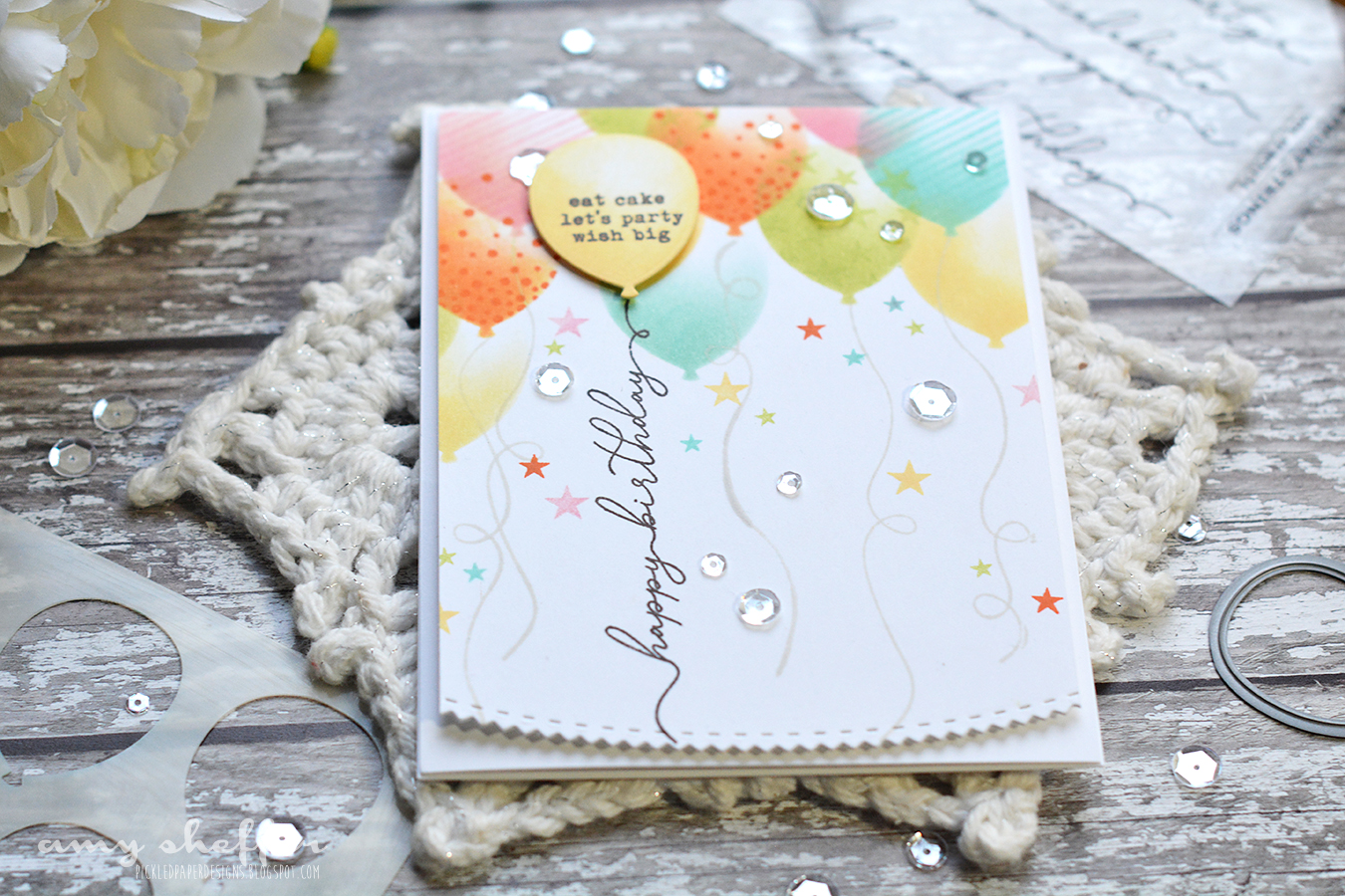 Pickled Paper Designs: Introducing: Birthday Balloons & Birthday