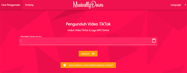 Cara Download Video TikTok Tanpa Aplikasi Secara Online MusicallyDown