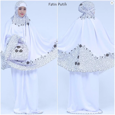 mukena velvet fatin putih