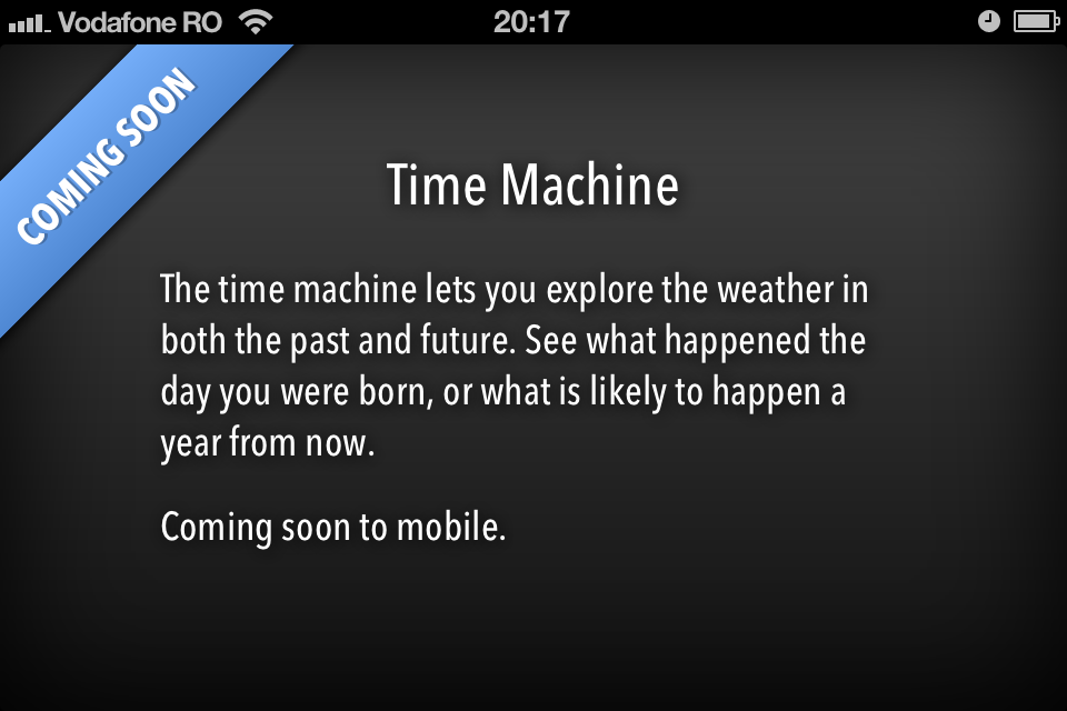 Forecast.io Time Machine coming soon
