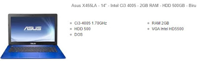 laptop asus 14 inchi core i3