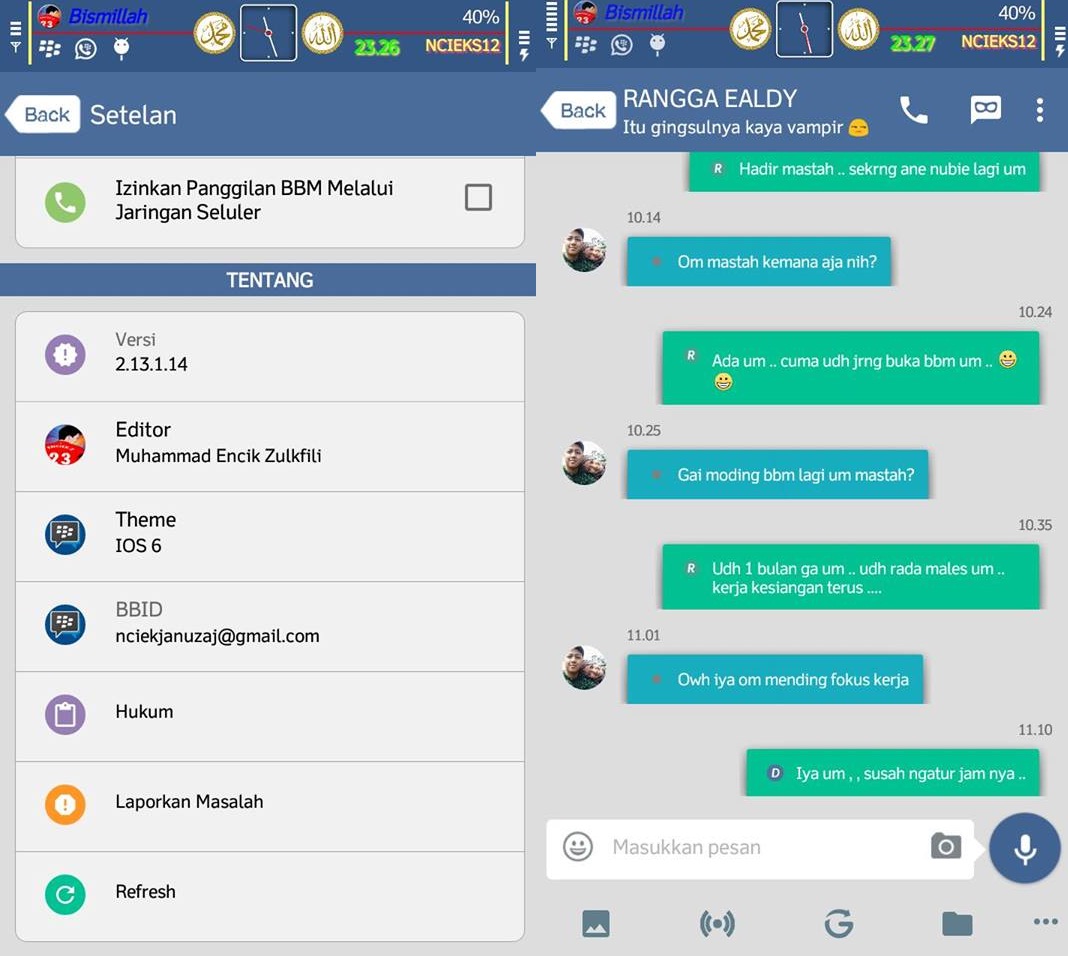 BBM Mod IPhone Apk V32311 IoS Style Terbaru Full Version