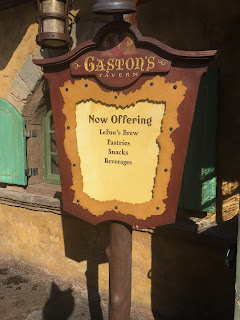 Gaston's Tavern Menu Magic Kingdom Disney World