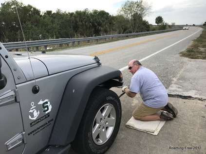 Uh oh!  Flat tire!