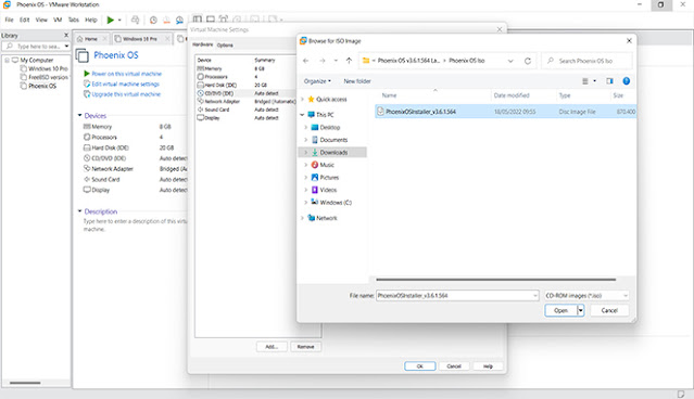 Cara Install Phoenix OS Latest Version Di VMware Workstation Pro #18